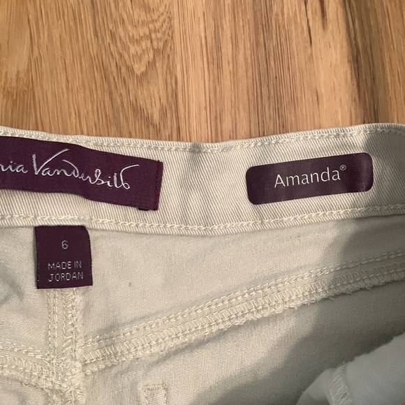 𝅺gloria Vanderbilt Amanda Khakis Ankle Jean Women’s 6 - Picture 4 of 11